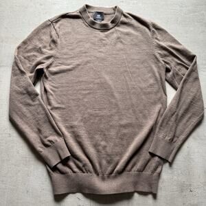 H&M Pullover Lightweight Classic Sweater Men's Size Small Brown 100% Cotton